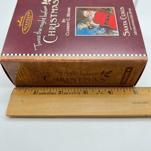 Hallmark Keepsake TWAS THE NIGHT BEFORE CHRISTMAS Santa Claus NEW In Box 2001 - Picture 8 of 9